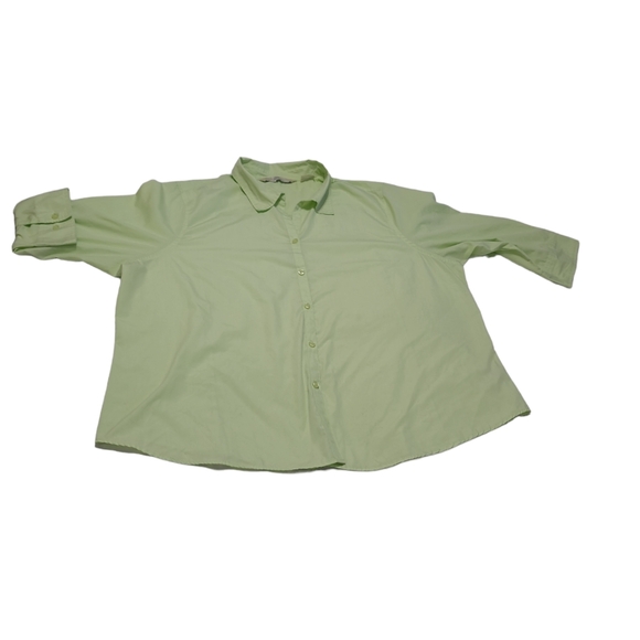 Penmans Pale Green 3/4 Sleeved Button-down Blouse Size 3X - Picture 6 of 10